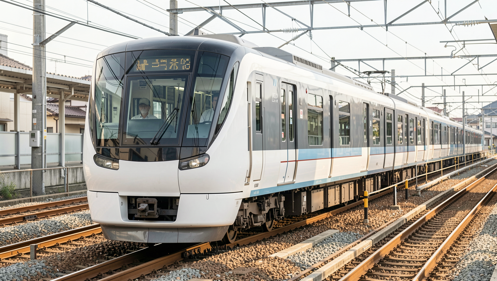 Diagram illustrating railway automation safety features in Japan's driverless trains.