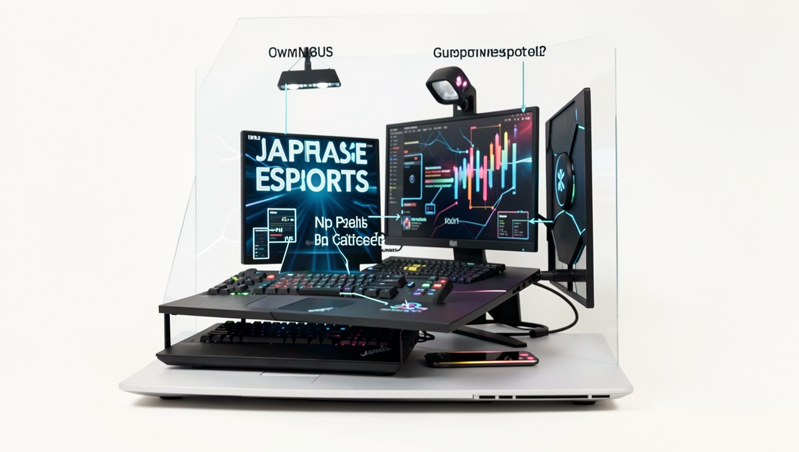 Diagram illustrating Japanese companies' support for esports growth in Japan.