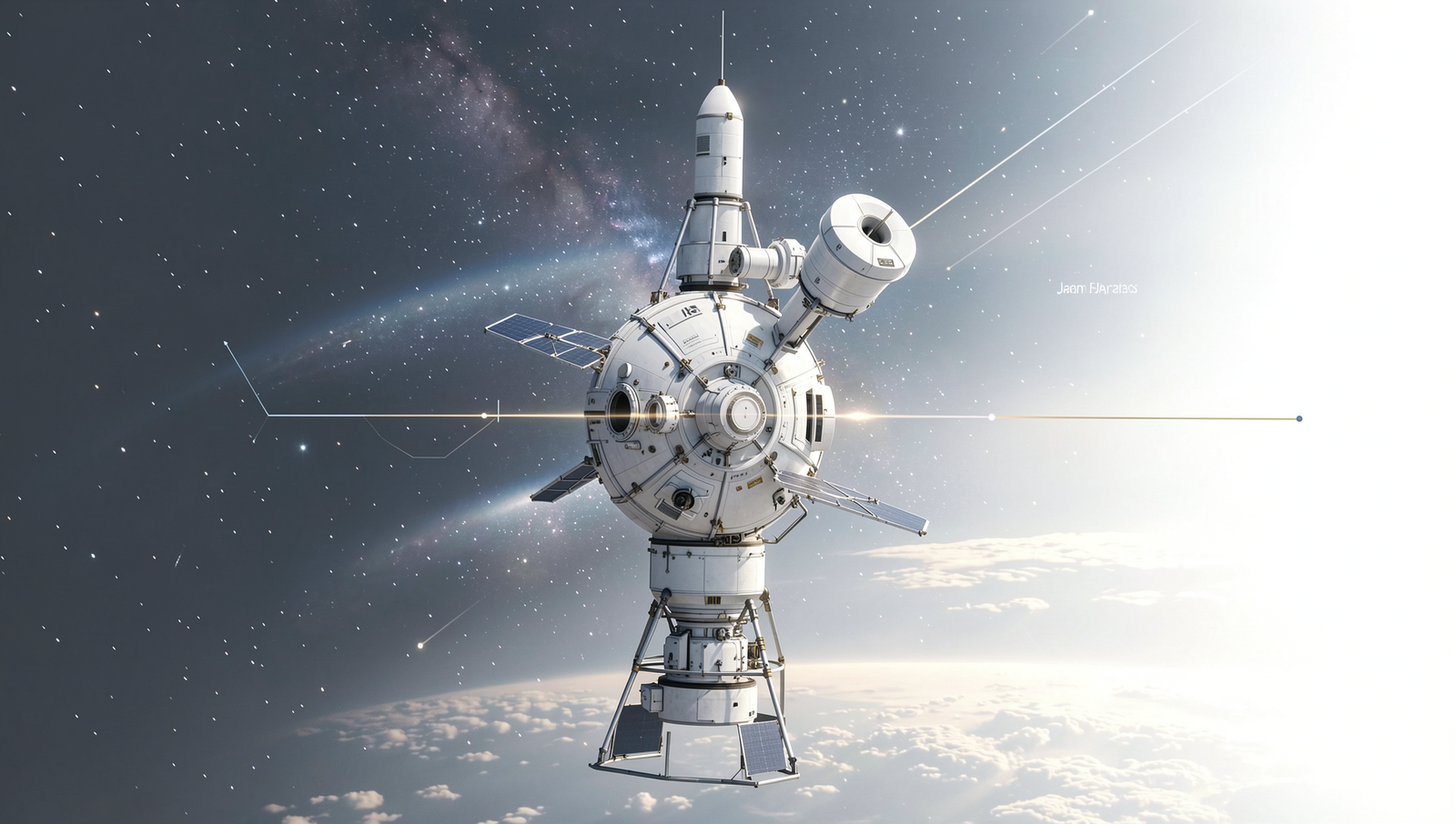 Detailed diagram illustrating Japan's space industry timeline and key developments.