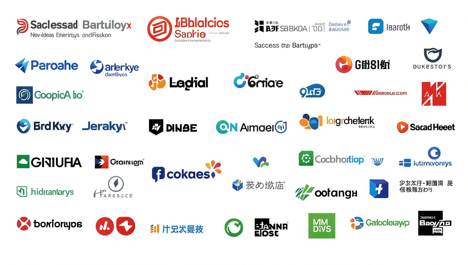Collage of logos from successful Japanese startups showcasing innovation in Tokyo.