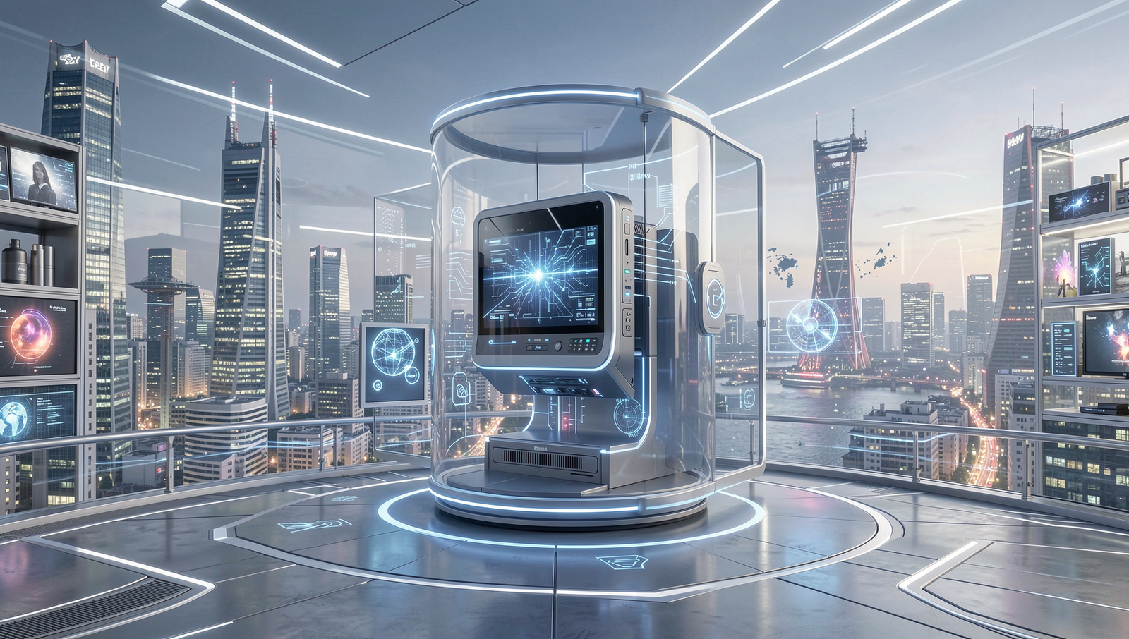 Futuristic depiction of Japan's advanced tech landscape showcasing innovation.