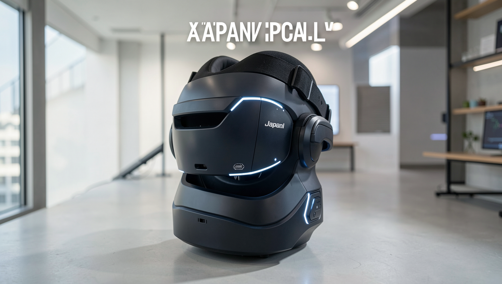 A high-quality image depicting virtual reality applications in Japan's technology landscape.